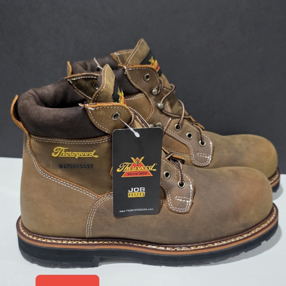 Thorogood Men's Brown Job-Fitted Boots
